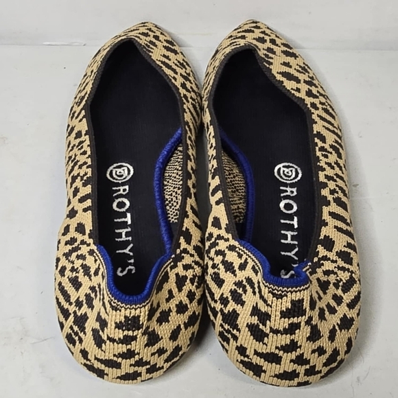 Rothy’s The Point Leopard Flats SZ 10 - Picture 3 of 8
